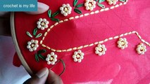 Hand Embroidery - Neckline Embroidery For Kurtis-Kameez - Bead Embroidery