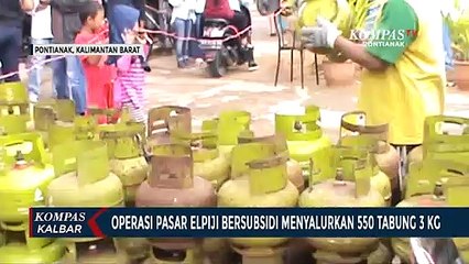 Diskumdag dan Pertamina Salurkan 550 Elpiji 3 Kg dalam Operasi Pasar