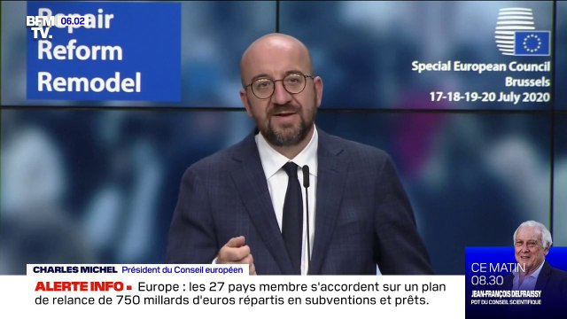 Charles Michel (Président du Conseil européen): Nous avons fait la démonstration que la magie du projet européen fonctionne