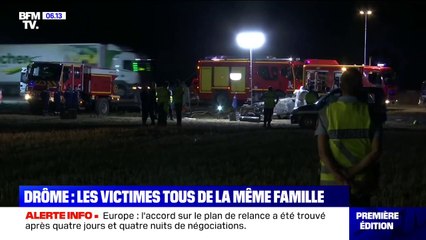 Скачать видео: Ce que l'on sait de l'accident sur l'A7 dans la Drôme qui a tué 5 enfants