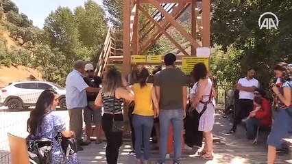 Terörden temizlenen Tunceli'de zipline ve raftinge yoğun ilgi