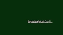 Read Analyzing Data with Power BI and Power Pivot for Excel Free Online
