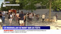 Covid: les files d'attente s'allongent devant l'IHU de Marseille pour se faire tester