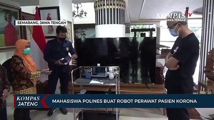 Mahasiswa Polines Buat Robot Perawat Pasien Corona