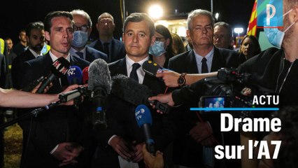 Cinq enfants tués sur l’A7 : "Un accident particulièrement dramatique", déclare Darmanin