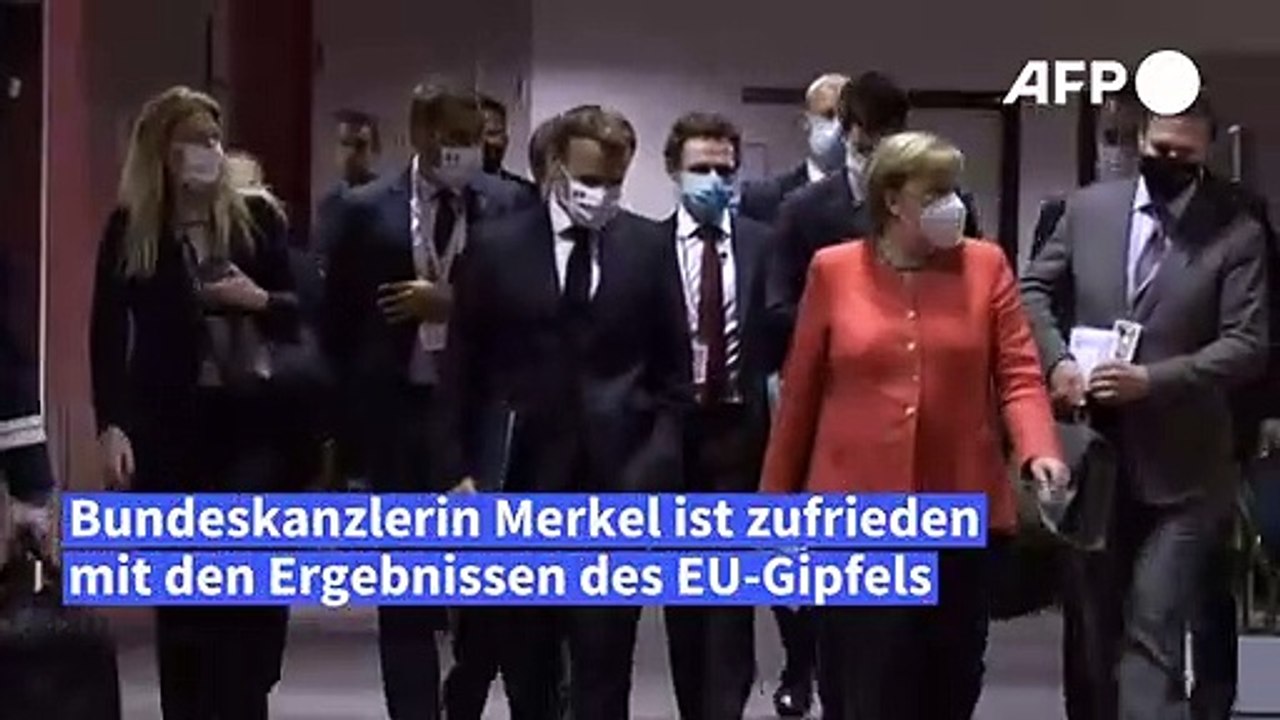 Merkel lobt Antwort auf 'größte Krise' seit Bestehen der EU