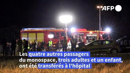 Drame sur l'A7: cinq enfants tués dans l'accident d'un monospace