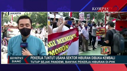 Protes! Pekerja Tuntut Sektor Usaha Hiburan Dibuka Kembali