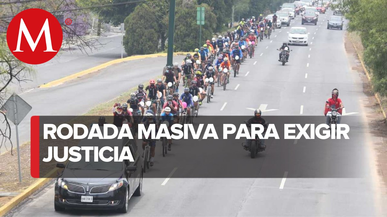 Despiden a ciclista de San Pedro con pedaleada