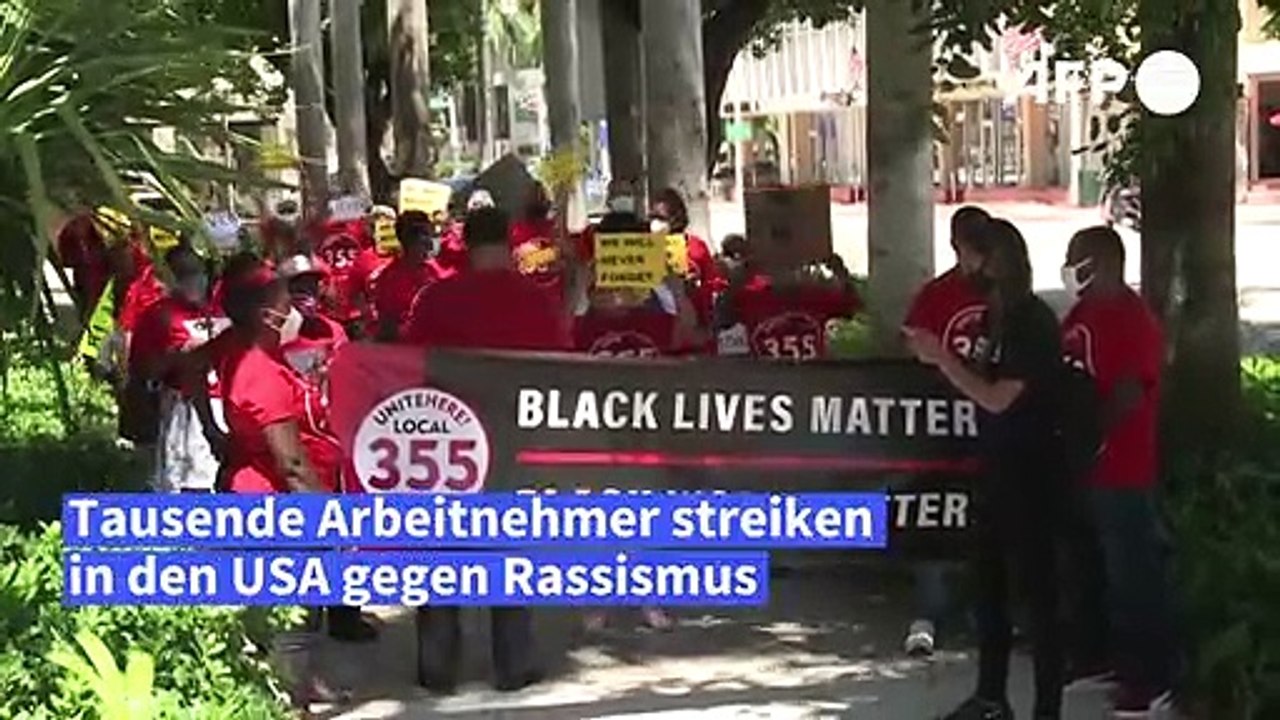 Tausende US-Arbeitnehmer im Streik gegen Rassismus