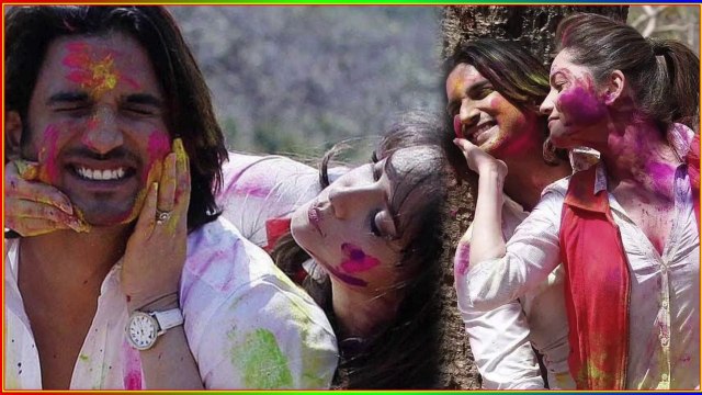 Sushant Singh Rajput Played Holi with Pavitra Rishta Fame Ankita Lokhande | Viral Masti