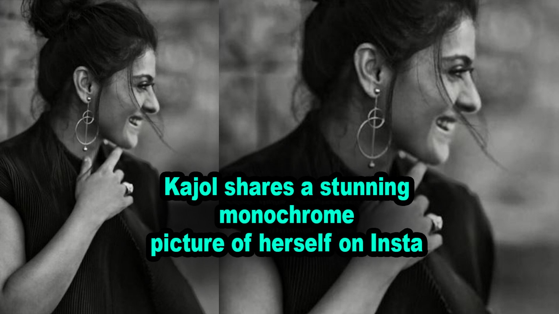 Kajol shares a stunning monochrome picture of herself on Insta
