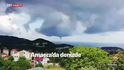Amasra'da denizde hortum