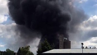 Video shows huge plumes of black smoke billowing from Fife industrial estate