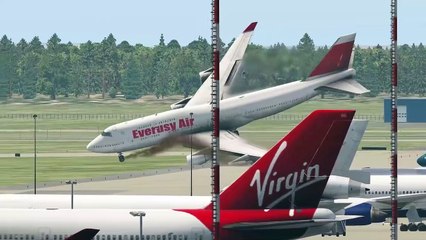 Boeing 747 Crashes Into Another Giant Airplane At The Airport | Boeing 747 Havalimanındaki Dev Bir Uçağa Çarptı | Devasa Media | 2020