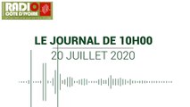 Le journal de 10 heures du 20 juillet 2020 [Radio Côte d'Ivoire]