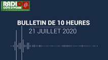 Le journal de 10 heures du 21 juillet 2020 [Radio Côte d'Ivoire]