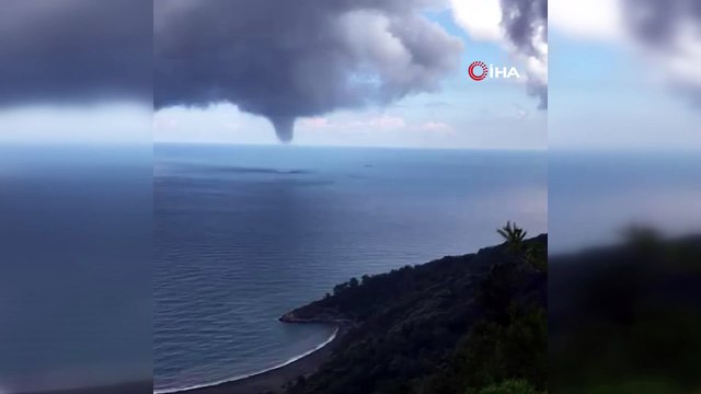 Bartın açıklarında çıkan hortum korkuttu