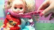 Funny Baby playing with Little Baby Born Doll Video for kids-