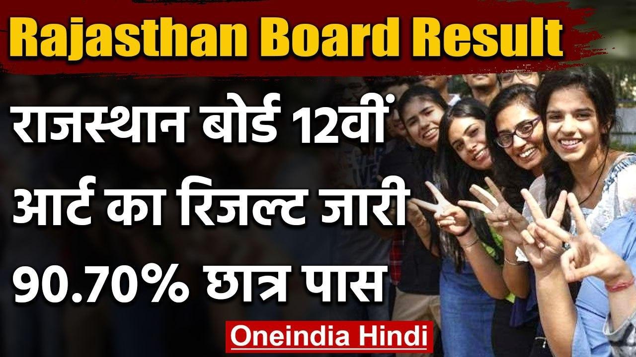 RBSE 12th Arts Result 2020: Rajasthan Board ने 12वीं आर्ट का रिजल्ट किया जारी  | वनइंडिया हिंदी