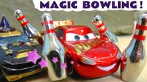 Hot Wheels Magic Bowling with Disney Pixar Cars 3 Lightning McQueen and DC Comics Batman and the Joker plus the Funny Funlings in this Family Friendly Full Episode English Toy Story Race for Kids