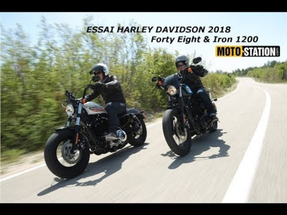 Essai Harley Davidson 2018 : Forty Eight & Iron 1200
