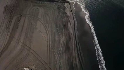 Drone view of a beautiful beach must watch