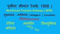 Indian Railway Zones and Their Divisions.