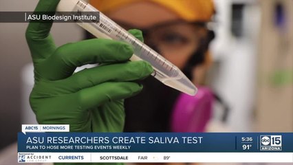 ASU creates saliva test for coronavirus