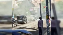 Mardin’de seyir halindeki otomobil alev aldı