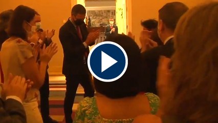 Como si hubiese ganado la Champions: así han recibido los ministros a Sánchez