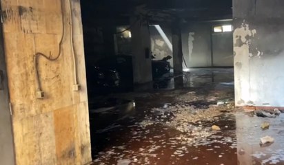 Pescara - Incendio nel garage di un condominio (21.07.20)