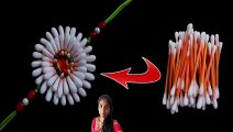 DIY Cotton Buds Rakhi | How to make Rakhi at home with Cotton Buds | Handmade Rakhi | Raksha Bandhan 2020