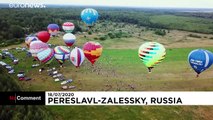 جشنواره بالن‌ها در آسمان روسیه