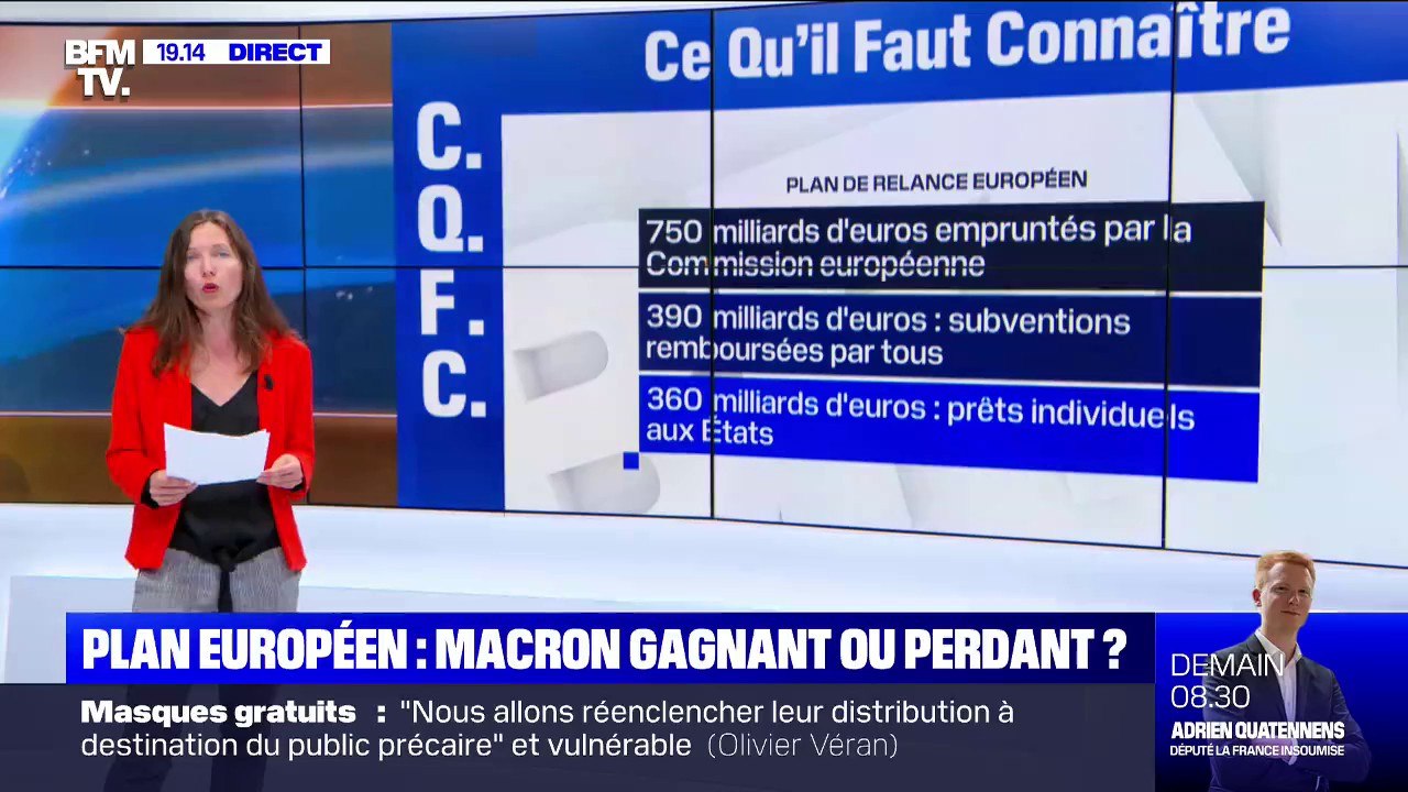 Plan de relance européen: un emprunt commun de 750 milliards d'euros et des conditions