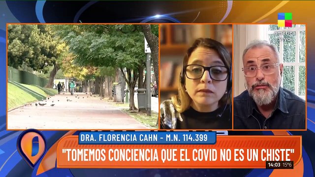 Dra. Florencia Cahn: El covid-19 no es un chiste