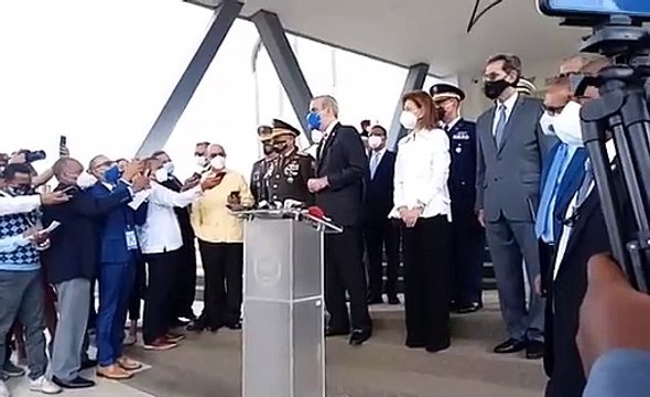 Declaraciones del presidente electo Luis Abinader en el Ministerio de Defensa