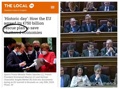 Pedro Sánchez, víctima de la hemeroteca y del patético 'aplauso ministerial': Rajoy presume del rescate como si fuera una victoria