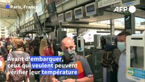 Covid-19: la SNCF expérimente la prise de température de voyageurs (2)