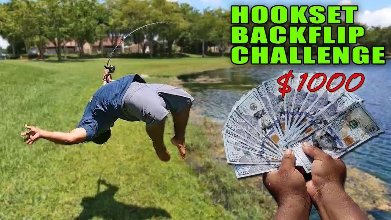 BACKFLIP HOOKSET Bass Fishing Challenge!!!