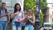 You're in trouble! Peeing in public prank startles people in Georgian streets