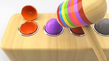 Learn Numbers with Wooden Hammer Surprise Eggs Toys - Shapes and Numbers Collection
