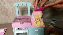 real clay dough playset - cooking spaghetti pizza hamburger play