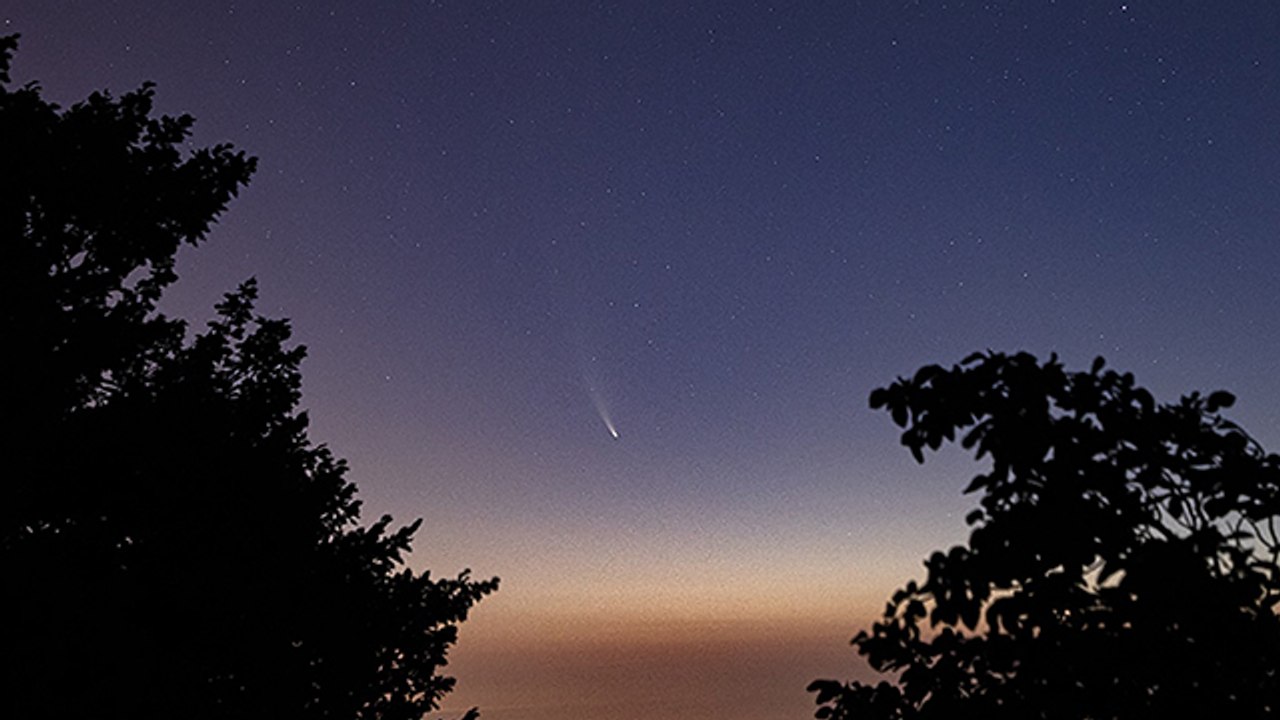 Kuyruklu yıldızın hayran bırakan görüntüleri