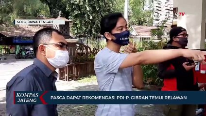 Pasca Dapat Rekomendasi PDI-P, Gibran Temui Relawan