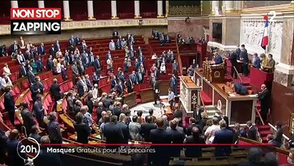 Le masque sera gratuit pour les plus précaires annoncent Olivier Véran et Emmanuel Macron (Vidéo)