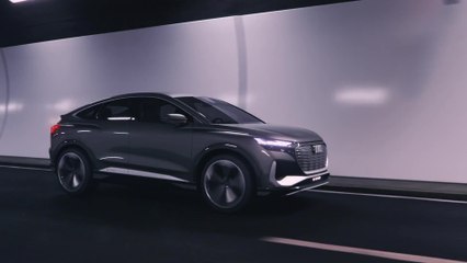 The new Audi Q4 Sportback e-tron Driving Video