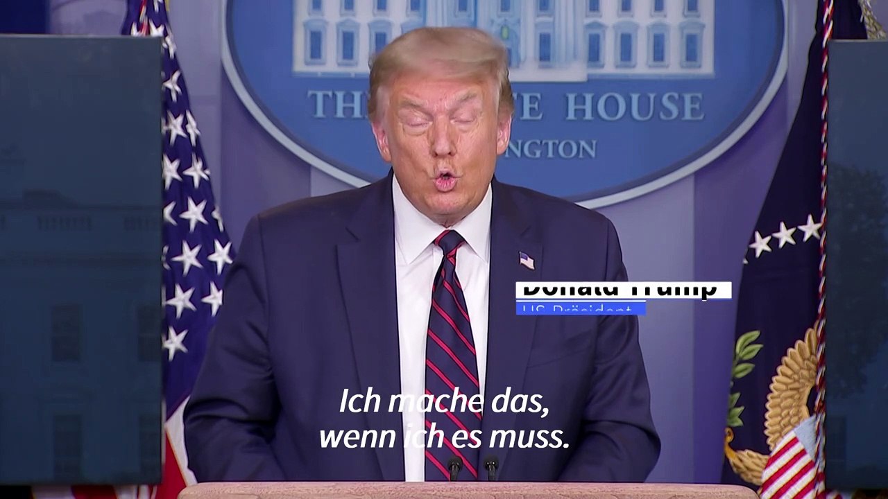 Corona-Kehrtwende: Trump ruft zum Tragen von Masken auf