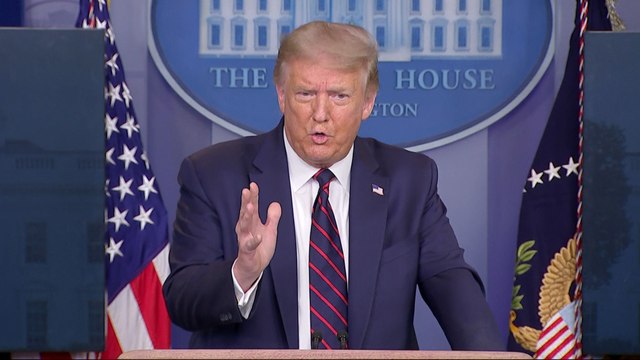 In first Covid-19 presser in months, Trump shifts tone and reverses stance on masks