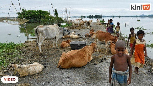 Hampir 4 juta hilang tempat tinggal akibat banjir di India dan Nepal
